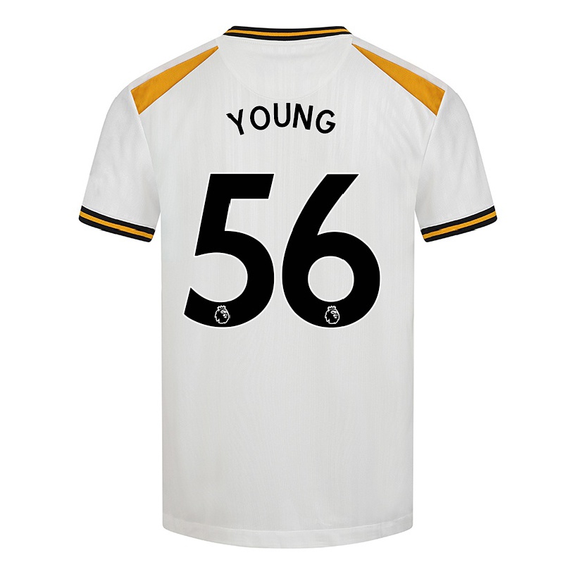 Naisten Jalkapallo Joe Young #56 Valkoinen Keltainen 3. Paita 2021/22 Lyhythihainen Paita T-paita