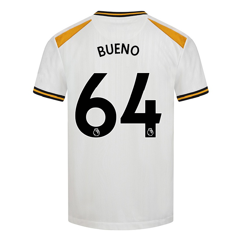 Naisten Jalkapallo Hugo Bueno #64 Valkoinen Keltainen 3. Paita 2021/22 Lyhythihainen Paita T-paita