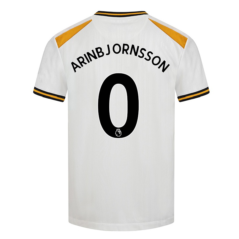 Naisten Jalkapallo Palmi Rafn Arinbjornsson #0 Valkoinen Keltainen 3. Paita 2021/22 Lyhythihainen Paita T-paita