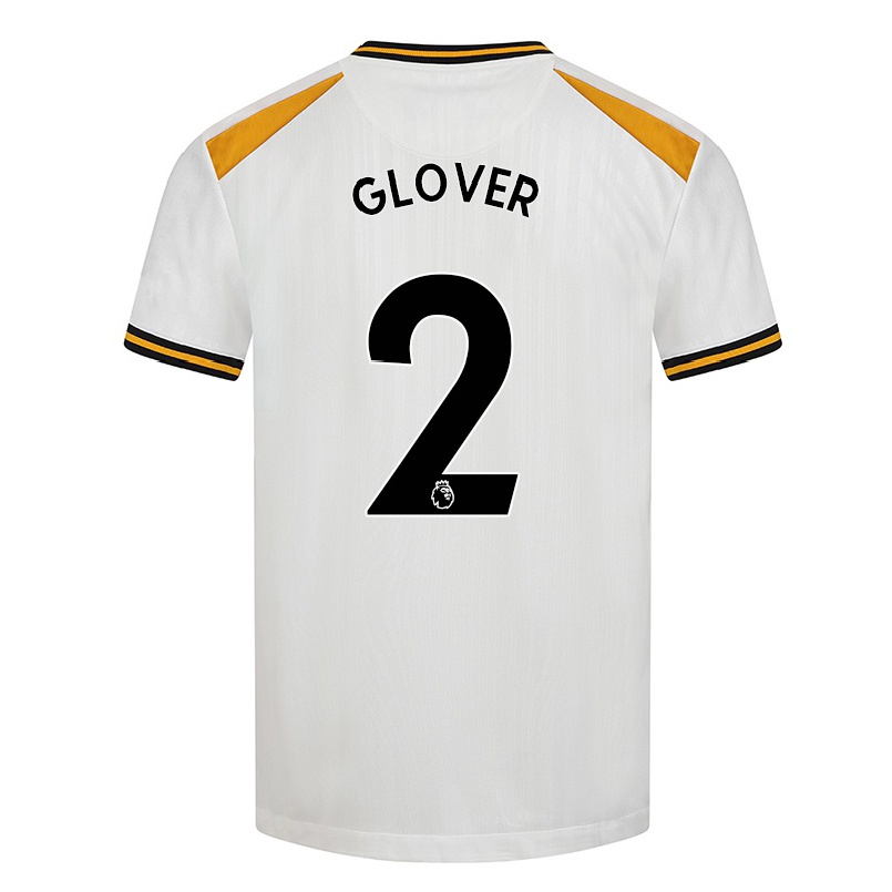 Naisten Jalkapallo Lyndsey Glover #2 Valkoinen Keltainen 3. Paita 2021/22 Lyhythihainen Paita T-paita