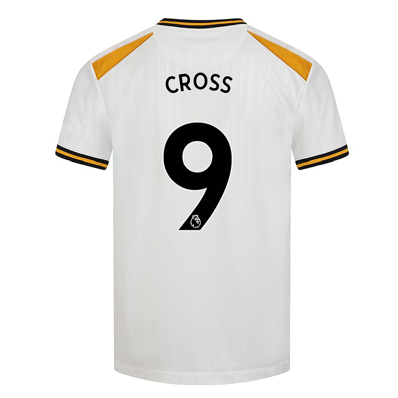 Naisten Jalkapallo Jade Cross #9 Valkoinen Keltainen 3. Paita 2021/22 Lyhythihainen Paita T-paita