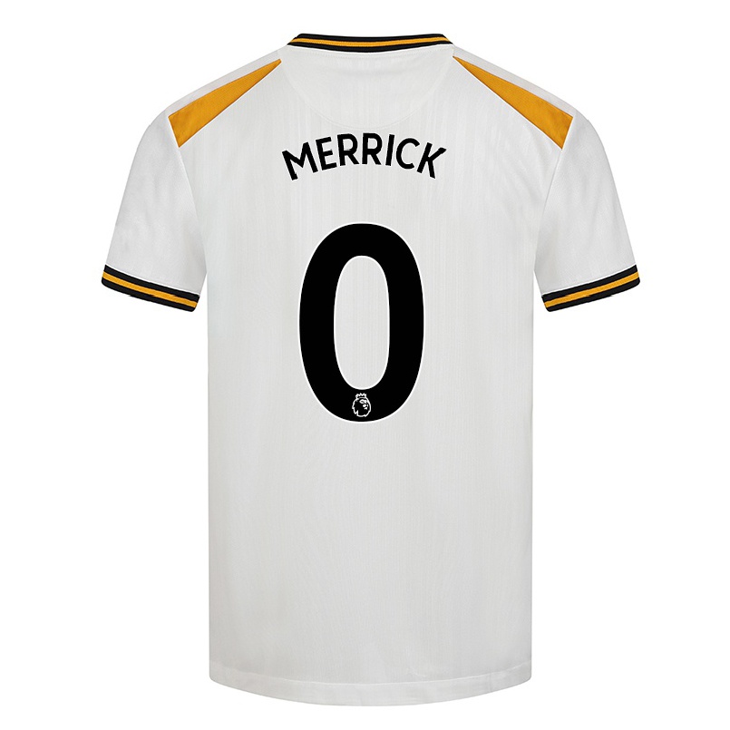 Naisten Jalkapallo Beth Merrick #0 Valkoinen Keltainen 3. Paita 2021/22 Lyhythihainen Paita T-paita
