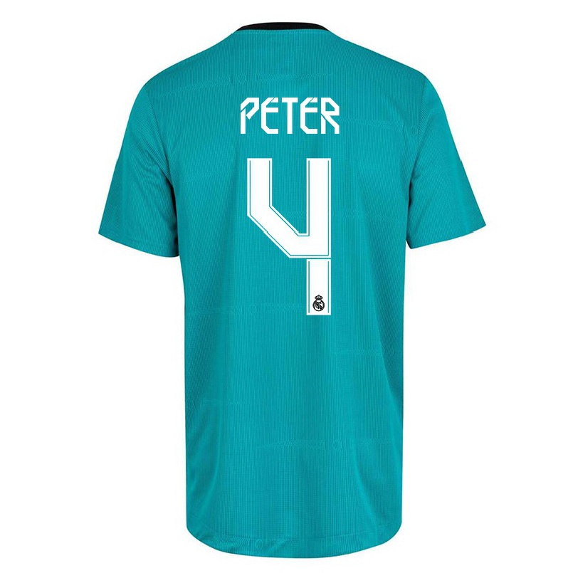Naisten Jalkapallo Babett Peter #4 Vaaleanvihreä 3. Paita 2021/22 Lyhythihainen Paita T-paita