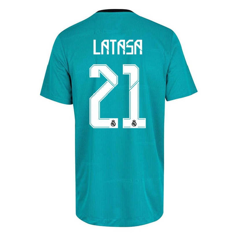 Naisten Jalkapallo Juanmi Latasa #21 Vaaleanvihreä 3. Paita 2021/22 Lyhythihainen Paita T-paita
