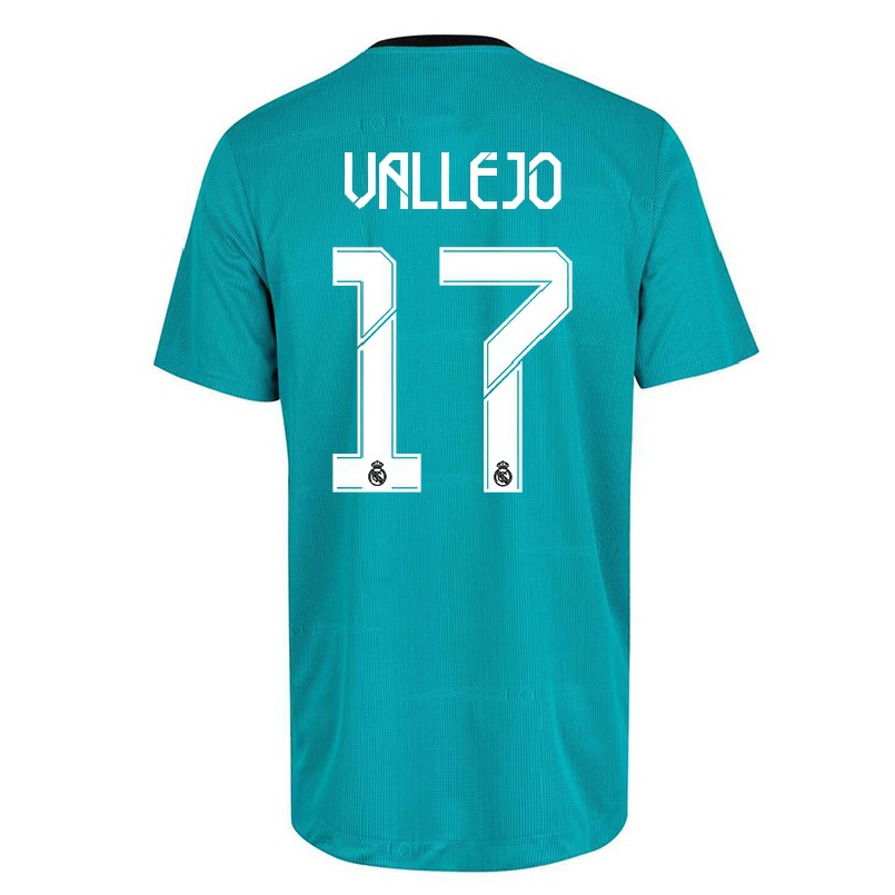 Naisten Jalkapallo Hugo Vallejo #17 Vaaleanvihreä 3. Paita 2021/22 Lyhythihainen Paita T-paita