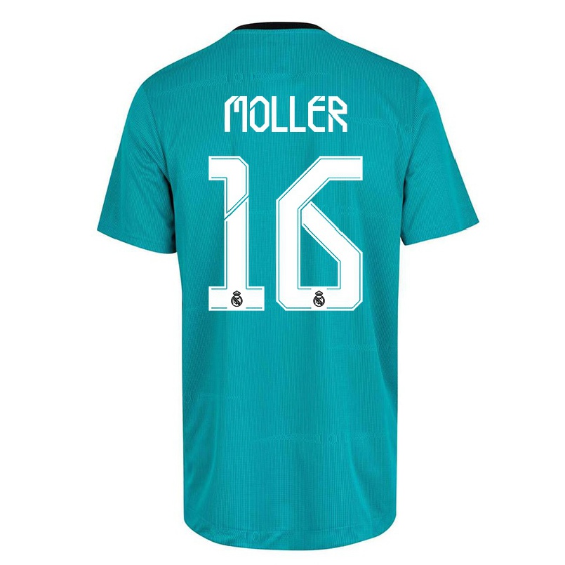Naisten Jalkapallo Caroline Moller #16 Vaaleanvihreä 3. Paita 2021/22 Lyhythihainen Paita T-paita