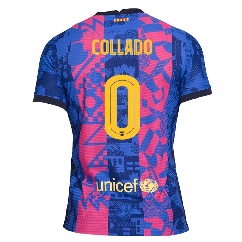 Naisten Jalkapallo Alex Collado #0 Sininen Ruusu 3. Paita 2021/22 Lyhythihainen Paita T-paita
