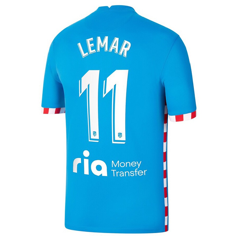 Naisten Jalkapallo Thomas Lemar #11 Sininen 3. Paita 2021/22 Lyhythihainen Paita T-paita