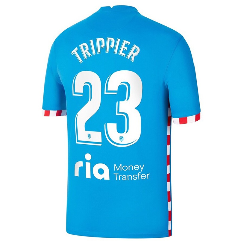 Naisten Jalkapallo Kieran Trippier #23 Sininen 3. Paita 2021/22 Lyhythihainen Paita T-paita