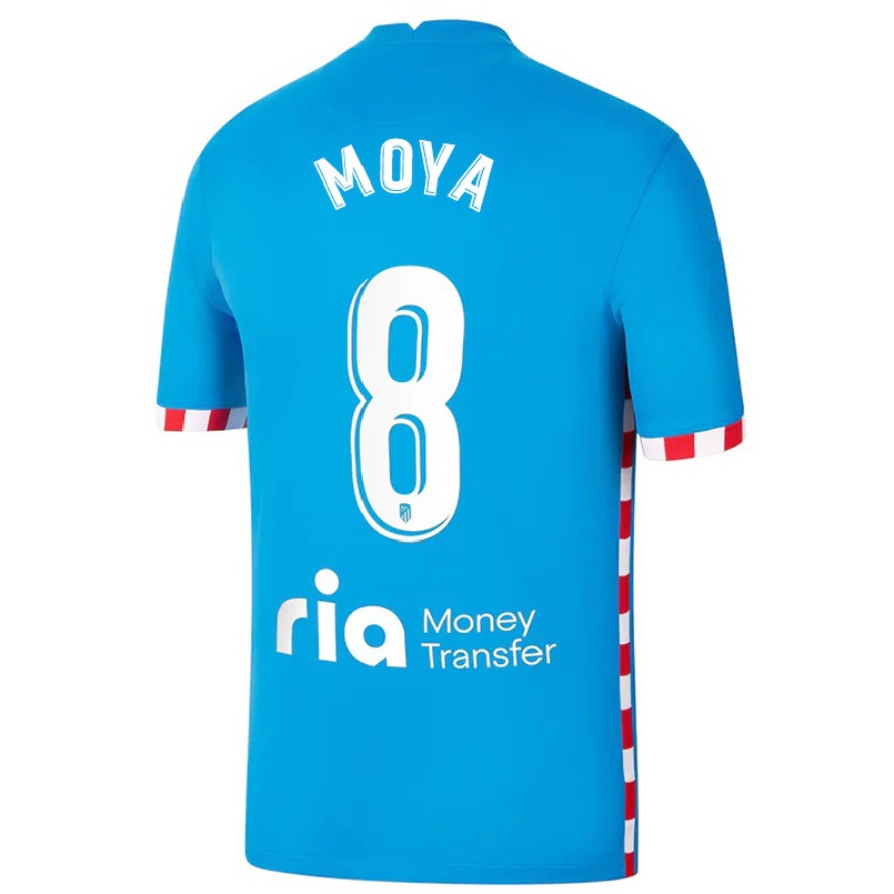 Naisten Jalkapallo Toni Moya #8 Sininen 3. Paita 2021/22 Lyhythihainen Paita T-paita
