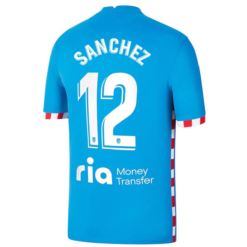 Naisten Jalkapallo Ricard Sanchez #12 Sininen 3. Paita 2021/22 Lyhythihainen Paita T-paita