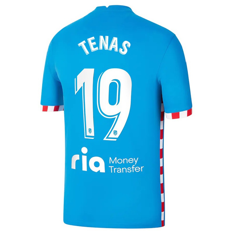 Naisten Jalkapallo Marc Tenas #19 Sininen 3. Paita 2021/22 Lyhythihainen Paita T-paita