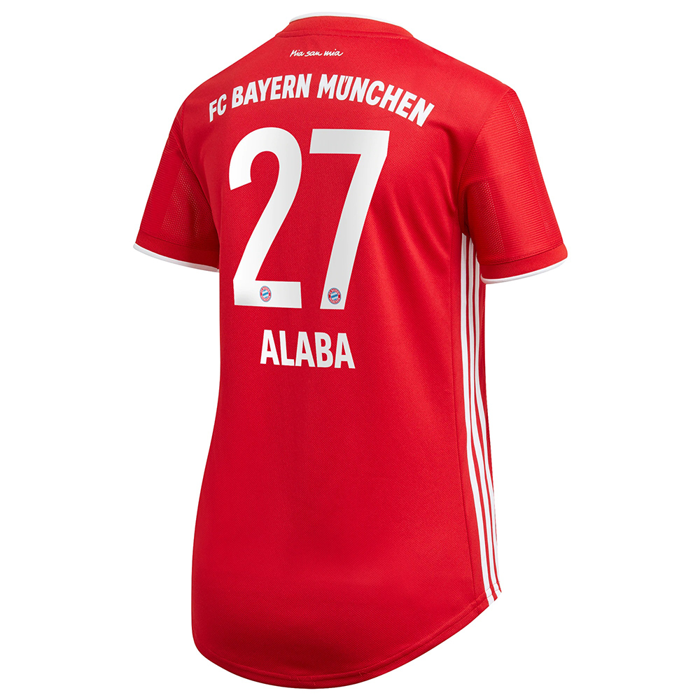 Naisten Jalkapallo David Alaba #27 Kotipaita Punainen Pelipaita 2020/21 Lyhythihainen Paita