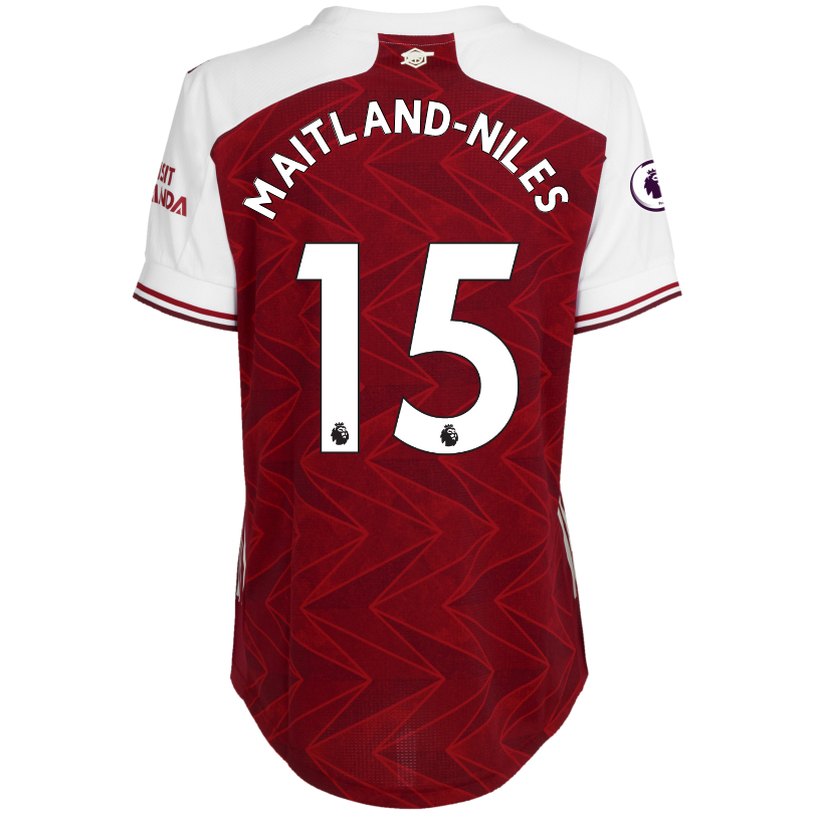 Naisten Jalkapallo Ainsley Maitland-niles #15 Kotipaita Punainen Pelipaita 2020/21 Lyhythihainen Paita
