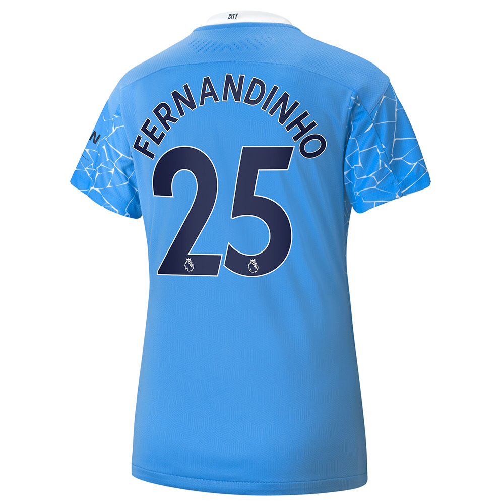 Naisten Jalkapallo Fernandinho #25 Kotipaita Sininen Pelipaita 2020/21 Lyhythihainen Paita