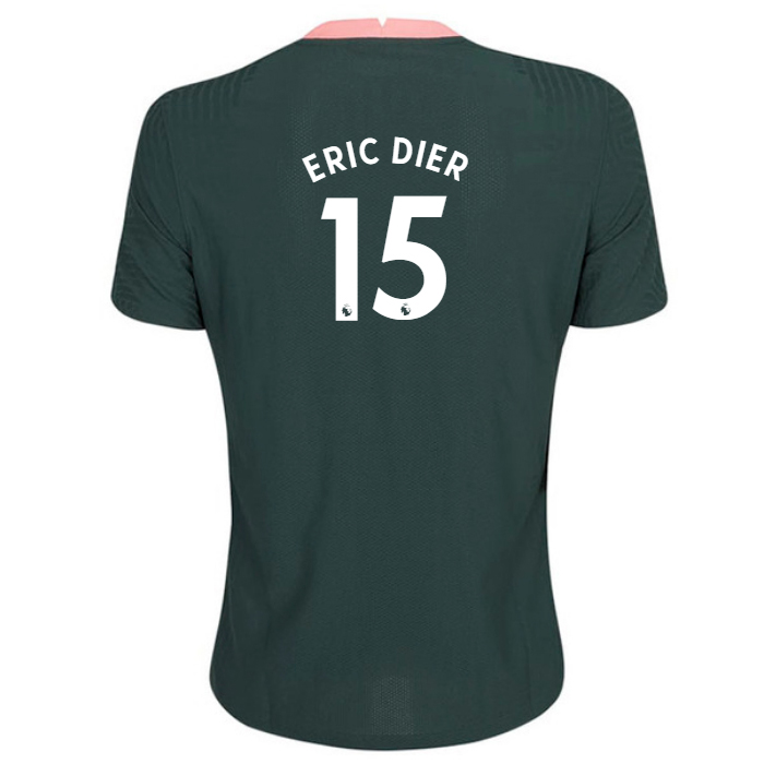 Naisten Jalkapallo Eric Dier #15 Vieraspaita Tummanvihreä Pelipaita 2020/21 Lyhythihainen Paita