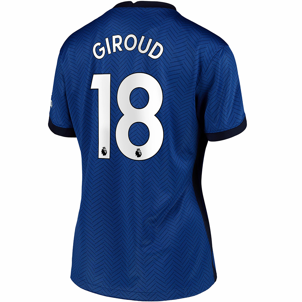 Naisten Jalkapallo Olivier Giroud #18 Kotipaita Sininen Pelipaita 2020/21 Lyhythihainen Paita