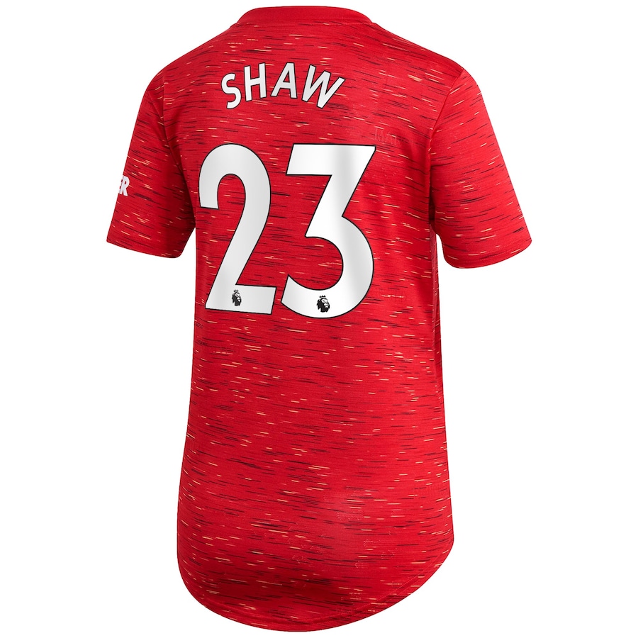 Naisten Jalkapallo Luke Shaw #23 Kotipaita Punainen Pelipaita 2020/21 Lyhythihainen Paita