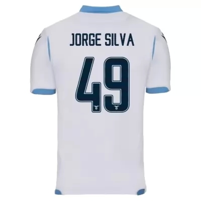 Miesten Jalkapallo Jorge Silva 49 Vieraspaita Valkoinen Sininen Pelipaita 2019/20 Lyhythihainen Paita