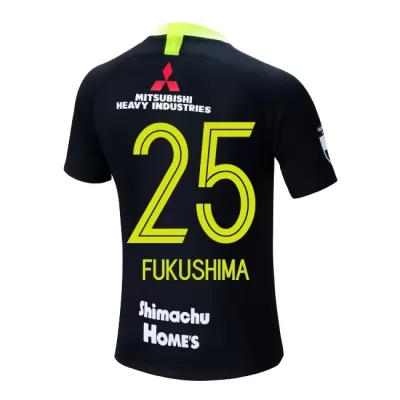 Miesten Jalkapallo Haruki Fukushima 25 Vieraspaita Musta Pelipaita 2019/20 Lyhythihainen Paita