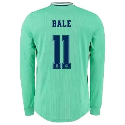 Lapset Jalkapallo Gareth Bale 11 3. Paita Vihreä Pitkähihainen Pelipaita 2019/20 Lyhythihainen Paita
