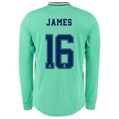 Lapset Jalkapallo James Rodriguez 16 3. Paita Vihreä Pitkähihainen Pelipaita 2019/20 Lyhythihainen Paita