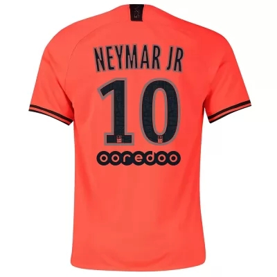 Lapset Jalkapallo Neymar Jr 10 Vieraspaita Oranssi Pelipaita 2019/20 Lyhythihainen Paita