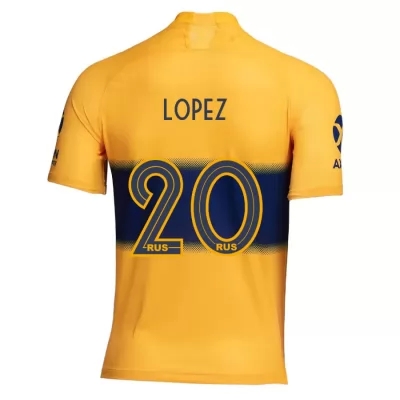 Lapset Jalkapallo Lisandro Lopez 20 Vieraspaita Keltainen Pelipaita 2019/20 Lyhythihainen Paita