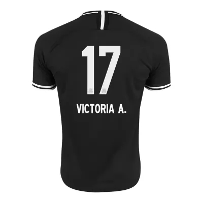 Lapset Jalkapallo Victoria A 17 Vieraspaita Musta Pelipaita 2019/20 Lyhythihainen Paita