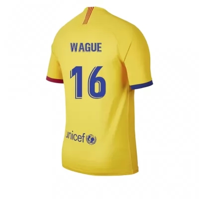 Lapset Jalkapallo Moussa Wague 16 Vieraspaita Keltainen Pelipaita 2019/20 Lyhythihainen Paita