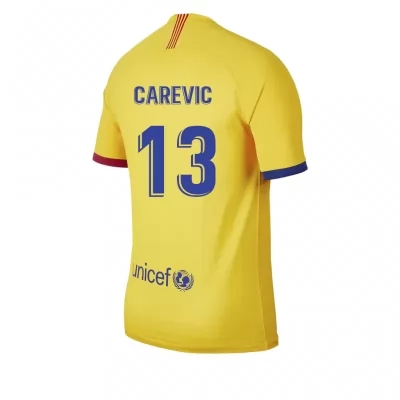Lapset Jalkapallo Lazar Carevic 13 Vieraspaita Keltainen Pelipaita 2019/20 Lyhythihainen Paita