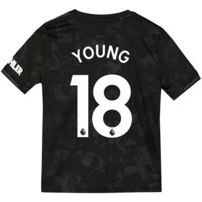 Lapset Jalkapallo Ashley Young 18 3. Paita Musta Pelipaita 2019/20 Lyhythihainen Paita