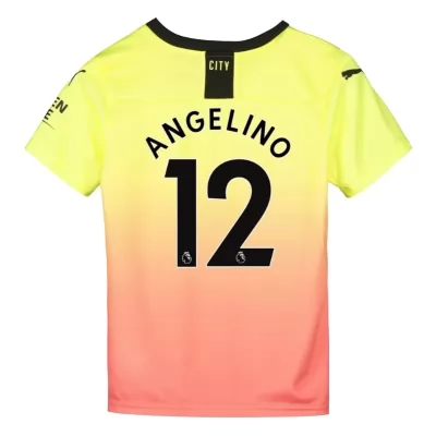 Lapset Jalkapallo Angelino 12 3. Paita Keltainen Oranssi Pelipaita 2019/20 Lyhythihainen Paita