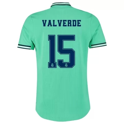 Lapset Jalkapallo Federico Valverde 15 3. Paita Vihreä Pelipaita 2019/20 Lyhythihainen Paita