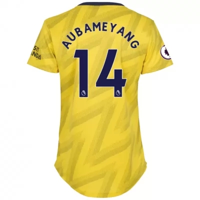 Naisten Jalkapallo Pierre-emerick Aubameyang 14 Vieraspaita Keltainen Pelipaita 2019/20 Lyhythihainen Paita