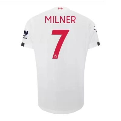 Naisten Jalkapallo James Milner 7 Vieraspaita Valkoinen Pelipaita 2019/20 Lyhythihainen Paita
