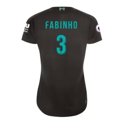Naisten Jalkapallo Fabinho 3 3. Paita Musta Pelipaita 2019/20 Lyhythihainen Paita