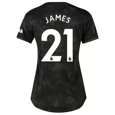 Naisten Jalkapallo James Man Utd 21 3. Paita Musta Pelipaita 2019/20 Lyhythihainen Paita