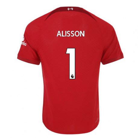 Kandiny Lapset Alisson #1 Tummanpunainen Kotipaita 2022/23 Lyhythihainen Paita T-paita