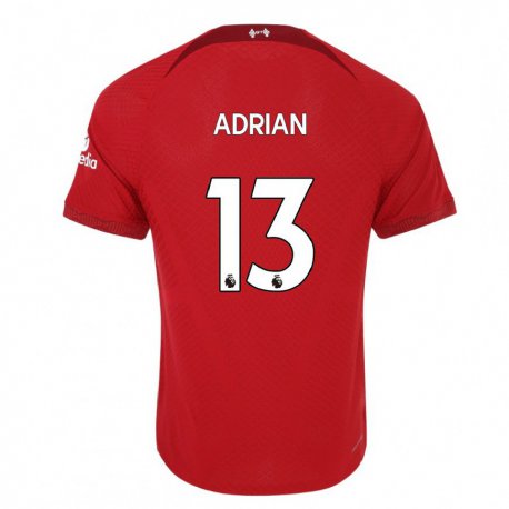 Kandiny Lapset Adrian #13 Tummanpunainen Kotipaita 2022/23 Lyhythihainen Paita T-paita