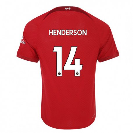 Kandiny Lapset Henderson #14 Tummanpunainen Kotipaita 2022/23 Lyhythihainen Paita T-paita