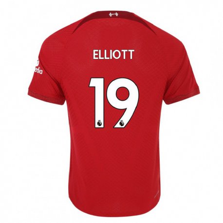 Kandiny Lapset Harvey Elliott #19 Tummanpunainen Kotipaita 2022/23 Lyhythihainen Paita T-paita