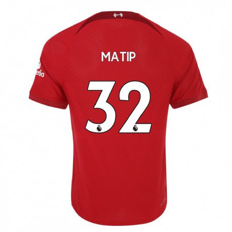 Kandiny Lapset Joel Matip #32 Tummanpunainen Kotipaita 2022/23 Lyhythihainen Paita T-paita