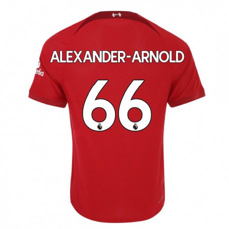Kandiny Lapset Trent Alexander-arnold #66 Tummanpunainen Kotipaita 2022/23 Lyhythihainen Paita T-paita