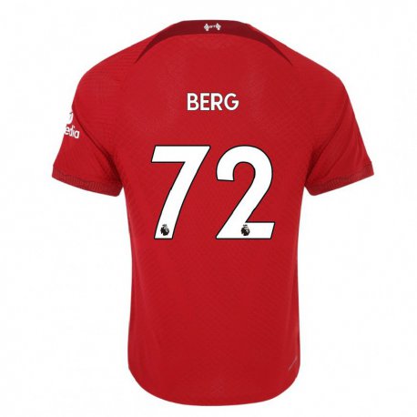 Kandiny Lapset Sepp Van Den Berg #72 Tummanpunainen Kotipaita 2022/23 Lyhythihainen Paita T-paita