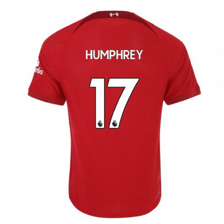 Kandiny Lapset Carla Humphrey #17 Tummanpunainen Kotipaita 2022/23 Lyhythihainen Paita T-paita