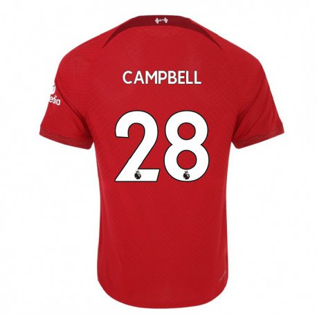 Kandiny Lapset Megan Campbell #28 Tummanpunainen Kotipaita 2022/23 Lyhythihainen Paita T-paita