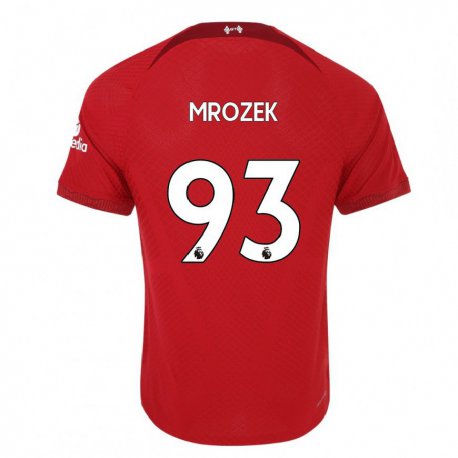 Kandiny Lapset Fabian Mrozek #93 Tummanpunainen Kotipaita 2022/23 Lyhythihainen Paita T-paita