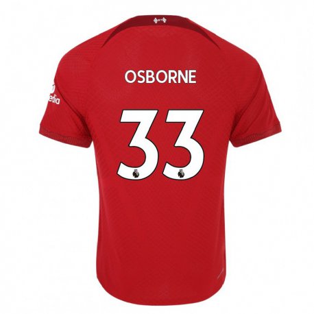 Kandiny Lapset Niall Osborne #33 Tummanpunainen Kotipaita 2022/23 Lyhythihainen Paita T-paita