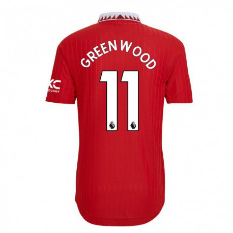 Kandiny Lapset Mason Greenwood #11 Punainen Kotipaita 2022/23 Lyhythihainen Paita T-paita